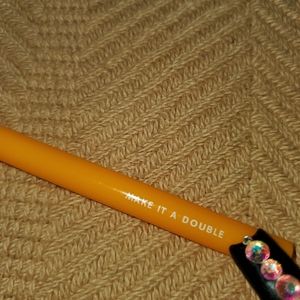 kate spade acrylic straw orange 1pc new